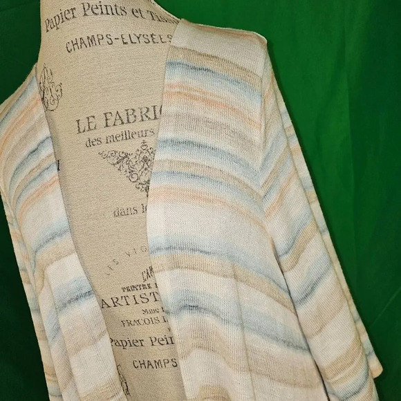 NWT Torrid Womens Multi Stripe Kimono Ho Low Duster Cardigan‎ Sweater 1 1X - Picture 3 of 5